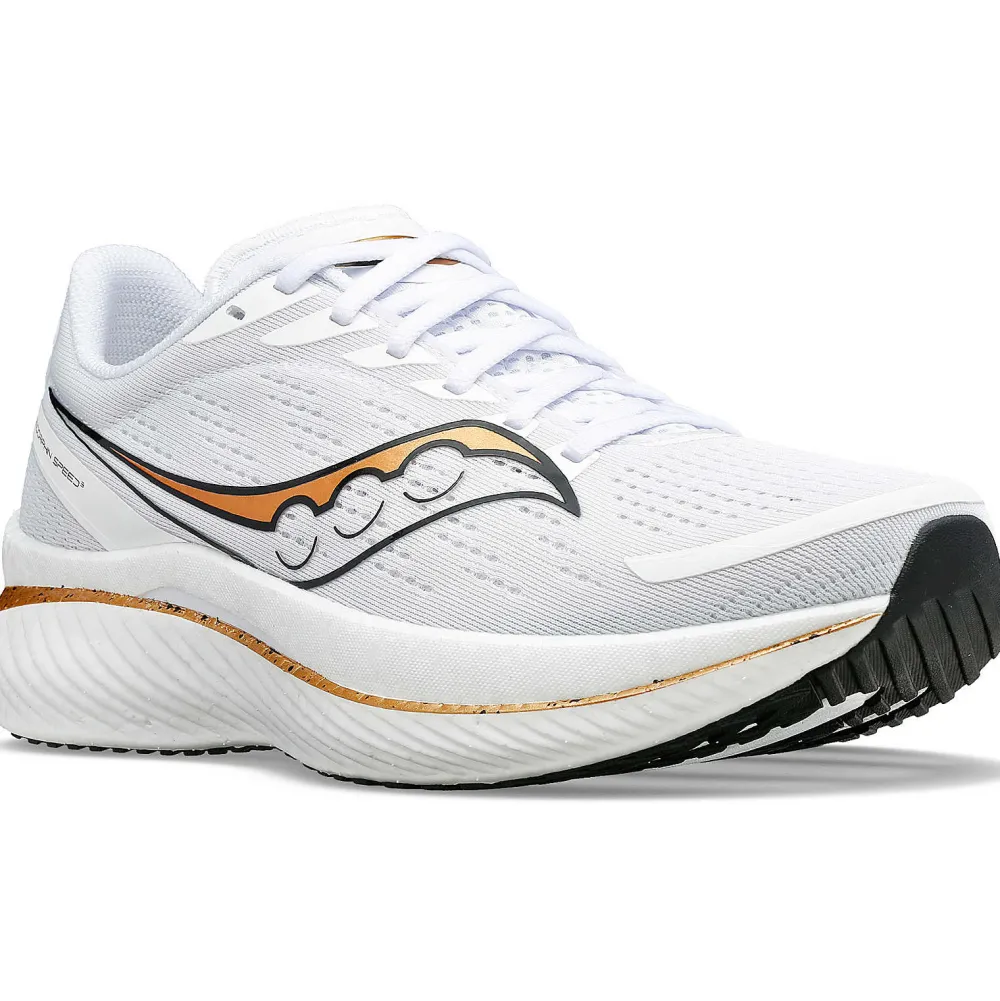 Saucony Heren Endorphin Speed 3 White / Gold|Heren Neutraal