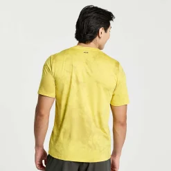 Saucony Heren Explorer Short Sleeve Arroyo Tie-Dye Print|Heren Tops