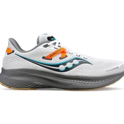 Saucony Heren Guide 16 White / Gravel|Heren Stabiliteit