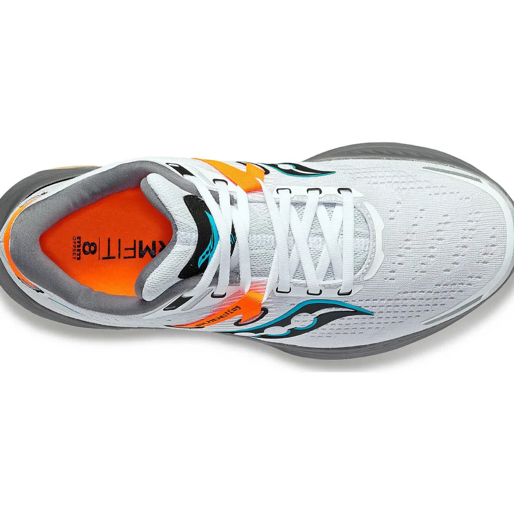 Saucony Heren Guide 16 White / Gravel|Heren Stabiliteit