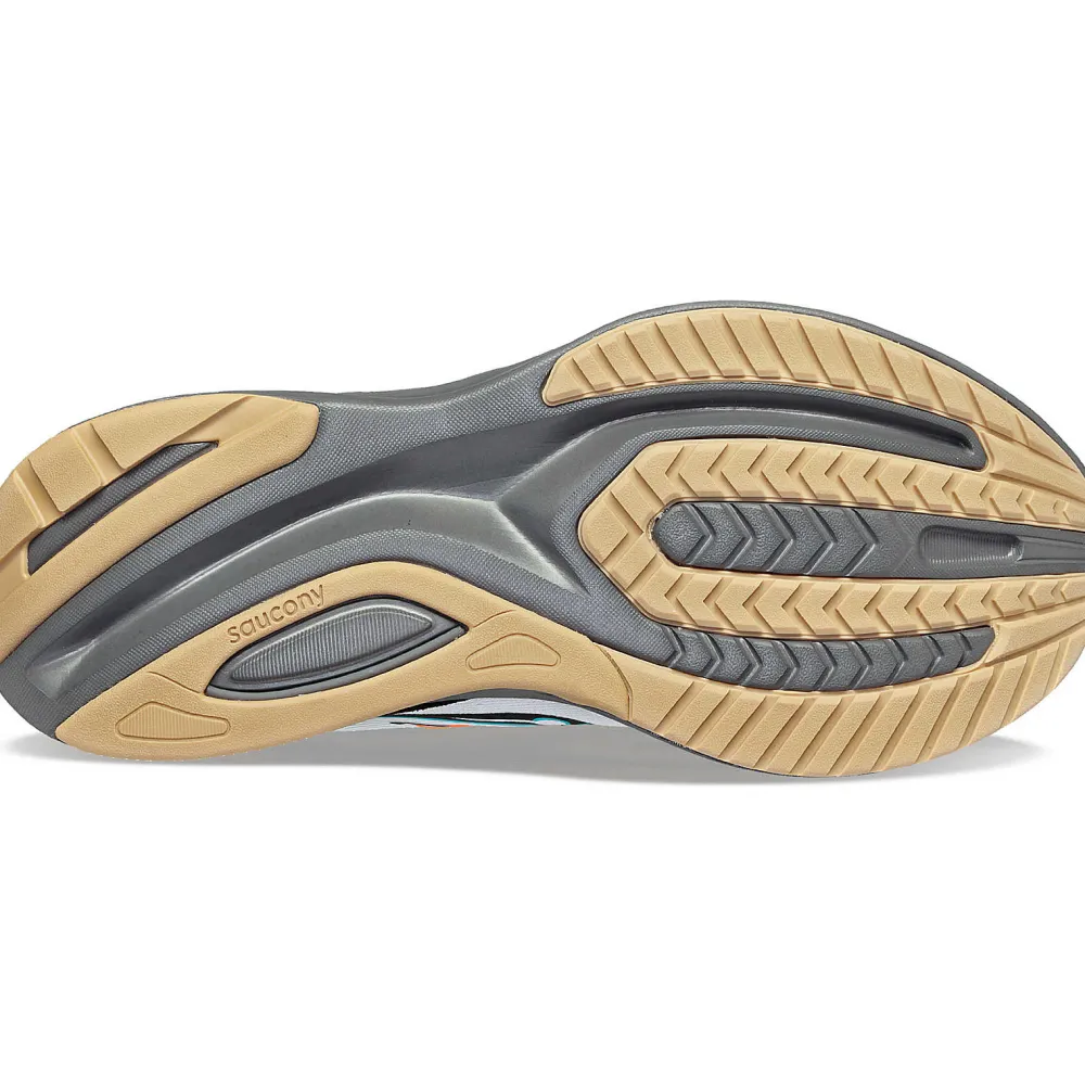 Saucony Heren Guide 16 White / Gravel|Heren Stabiliteit
