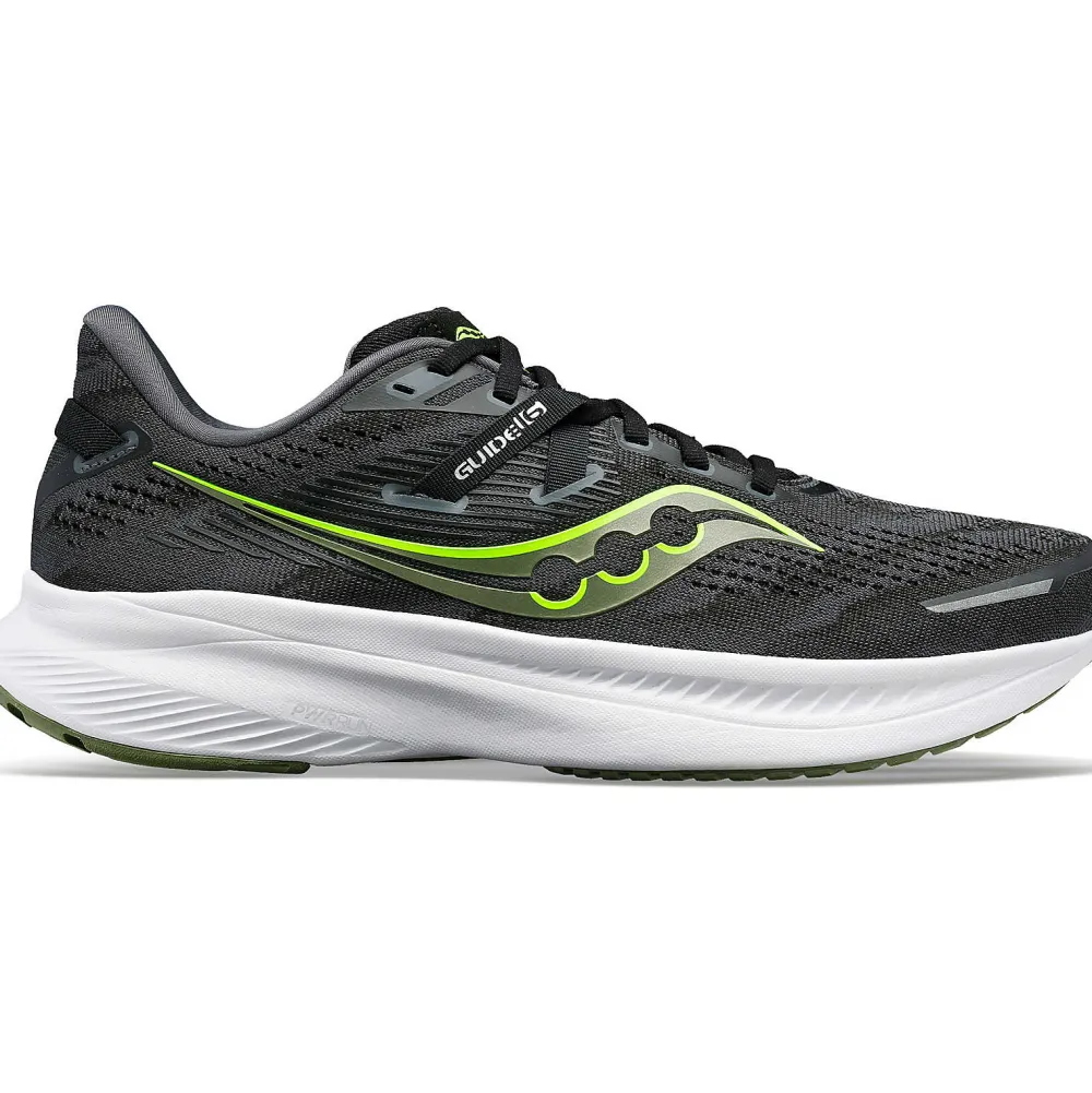Saucony Heren Guide 16 Black / Glade|Heren Stabiliteit