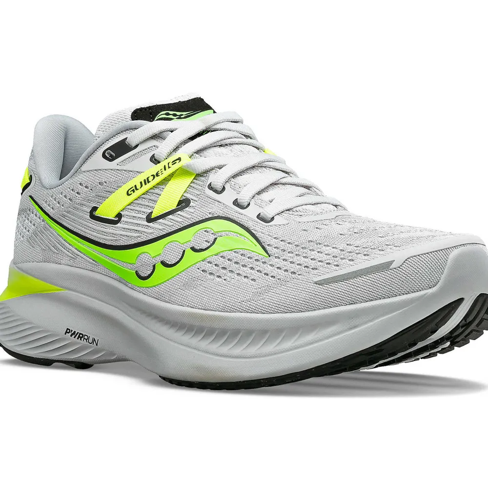 Saucony Heren Guide 16 Fog / Slime|Heren Stabiliteit