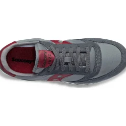 Saucony Heren Jazz Original Grey / Dark Red|Heren Jazz
