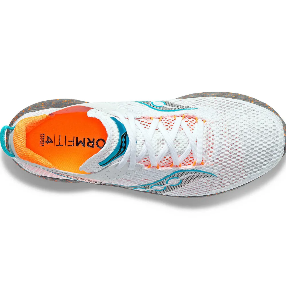 Saucony Heren Kinvara 14 White / Gravel|Heren Neutraal