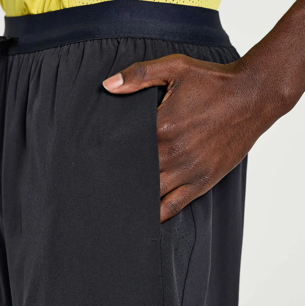Saucony Heren Outpace 7" 2-In-1 Short Black|Heren Tights And Shorts