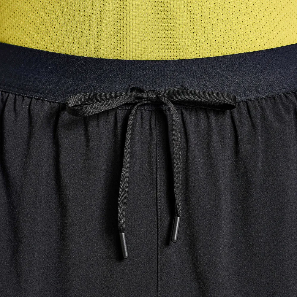 Saucony Heren Outpace 7" 2-In-1 Short Black|Heren Tights And Shorts