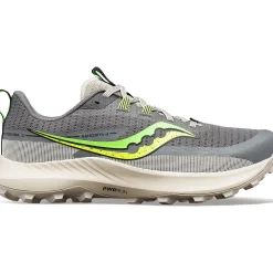 Saucony Heren Peregrine 13 Gravel / Slime|Heren Trail Running
