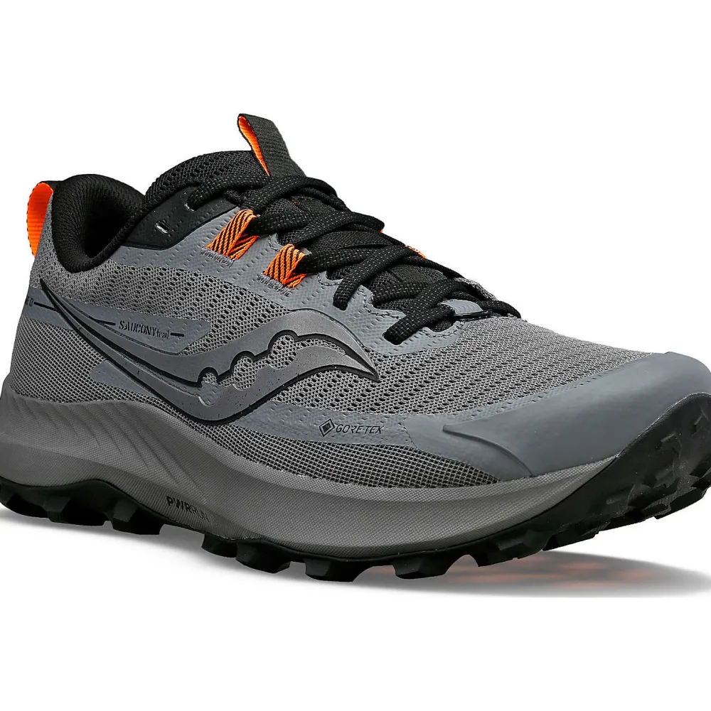 Saucony Heren Peregrine 13 Gtx Gravel / Black|Heren Trail Running