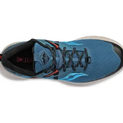 Saucony Heren Ride 15 Tr Deep Sea / Lava|Heren Trail Running