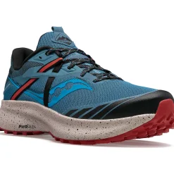 Saucony Heren Ride 15 Tr Deep Sea / Lava|Heren Trail Running