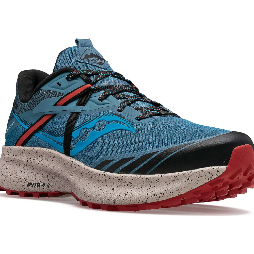 Saucony Heren Ride 15 Tr Deep Sea / Lava|Heren Trail Running