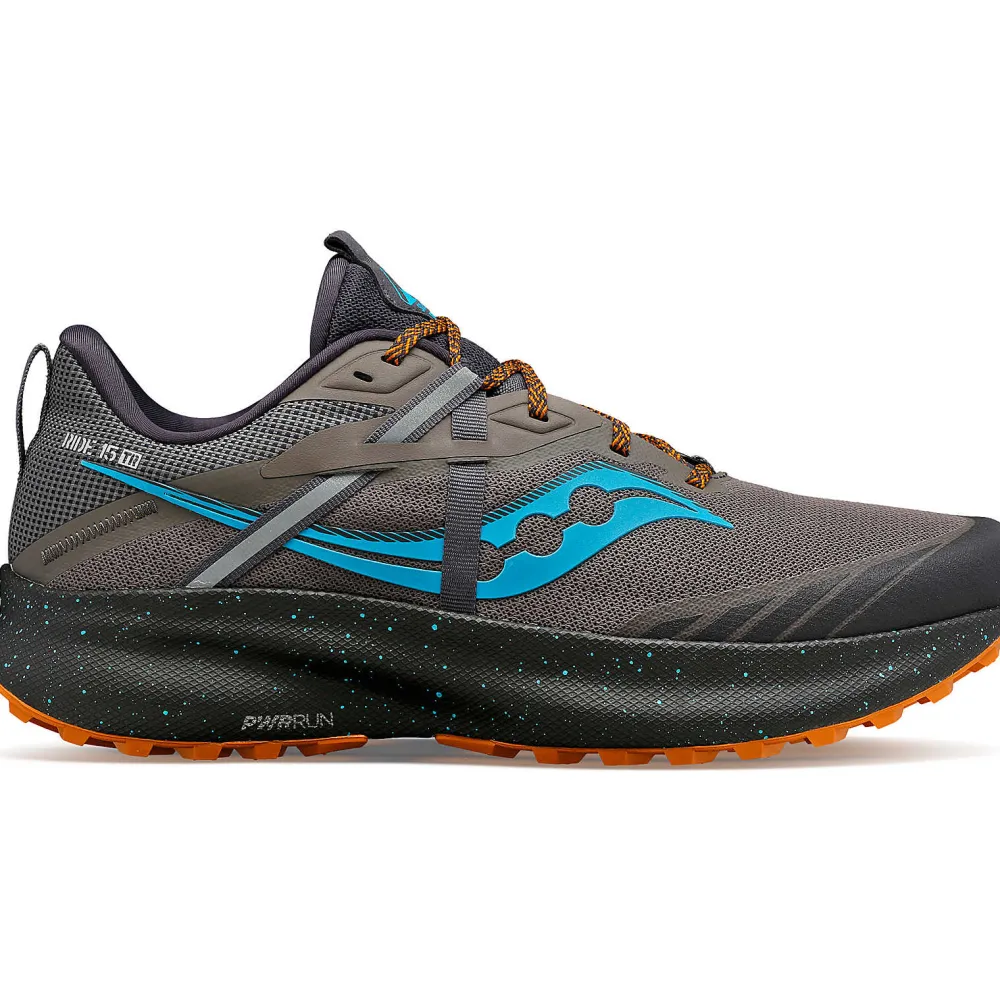 Saucony Heren Ride 15 Tr Pewter / Agave|Heren Trail Running