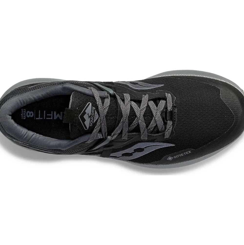 Saucony Heren Ride 15 Tr Gtx Black / Charcoal|Heren Trail Running