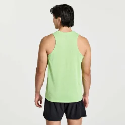 Saucony Heren Stopwatch Graphic Singlet Invader Heather Graphic|Heren Tops