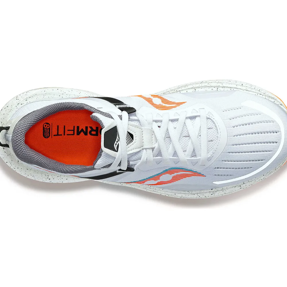 Saucony Heren Tempus White / Viziorange|Heren Stabiliteit