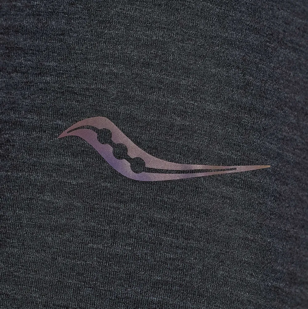Saucony Heren Triumph 3D 1/2 Zip Black Heather|Heren Jacks En Vesten
