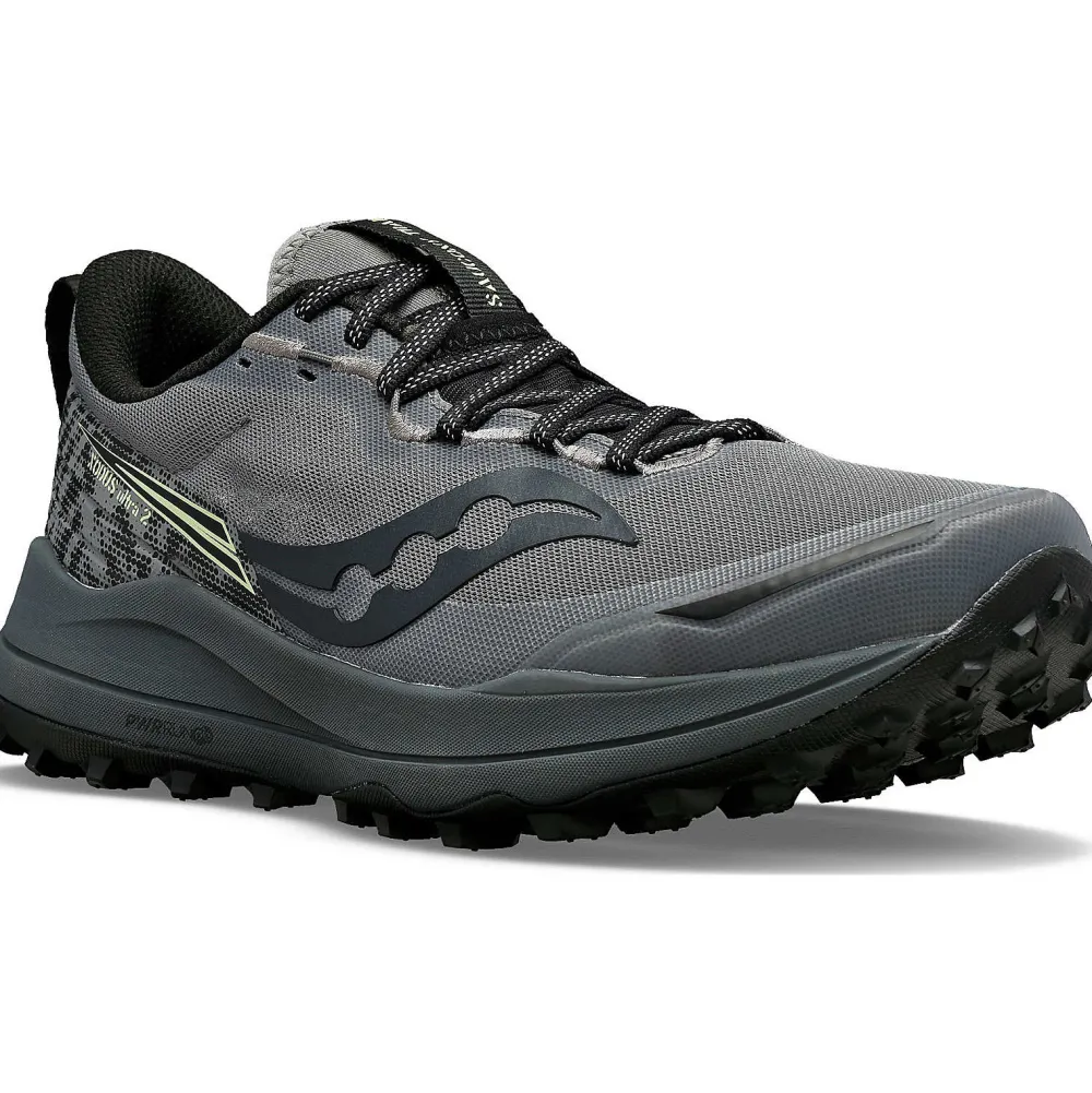 Saucony Heren Xodus Ultra 2 Gravel / Black|Heren Trail Running
