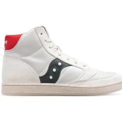 Saucony Jazz Court High Premium White / Navy|Heren Jazz