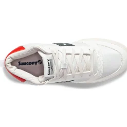 Saucony Jazz Court High Premium White / Navy|Heren Jazz