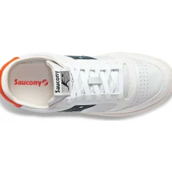 Saucony Jazz Court Premium White / White / Blue|Heren Jazz