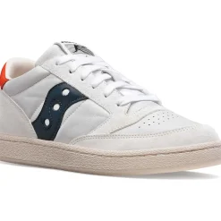Saucony Jazz Court Premium White / White / Blue|Heren Jazz