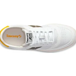 Saucony Jazz Court Premium White / White / Green|Heren Jazz