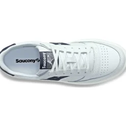Saucony Jazz Court Pu White / Navy|Heren Jazz
