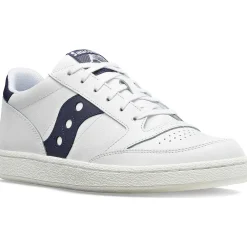 Saucony Jazz Court Pu White / Navy|Heren Jazz
