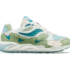 Saucony Marsh Grid Shadow 2 Green / Tan|Heren Grid