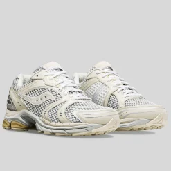 Saucony X Highsnobiety Progrid Triumph 4 Cream White|Heren Grid